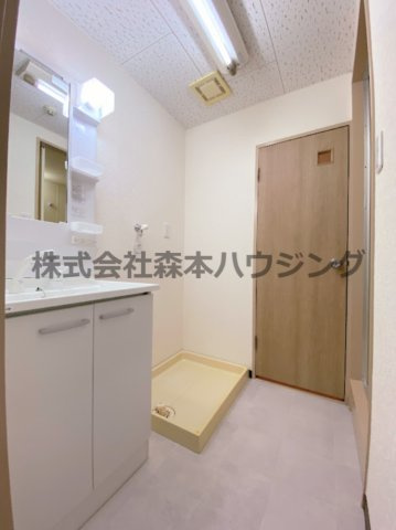 【洗面所】 | 　グリーンアイル | スペースが確保できる洗面所です