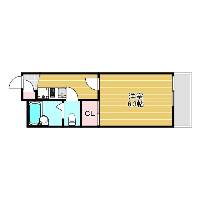 Espacio御幣島の間取り