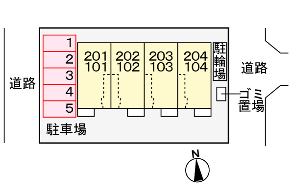 カムラフォレストの駐車場|駐車場