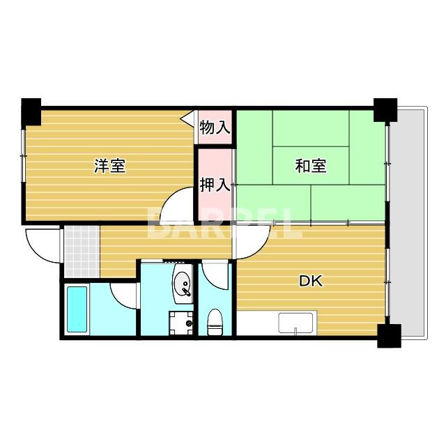 ホワイトハイツカドタの間取り