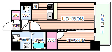 【間取り】 | S-RESIDENCE阿波座chiaro