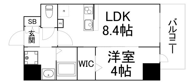 【間取り】 | プレサンスOSAKA東中本エシデル