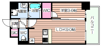 【間取り】 | S-RESIDENCE阿波座chiaro