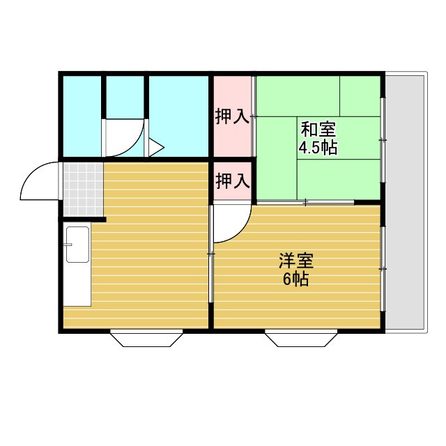 タクティ三津屋の間取り