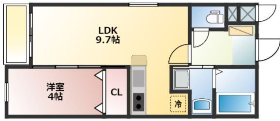 メテオール久留米本町の間取り