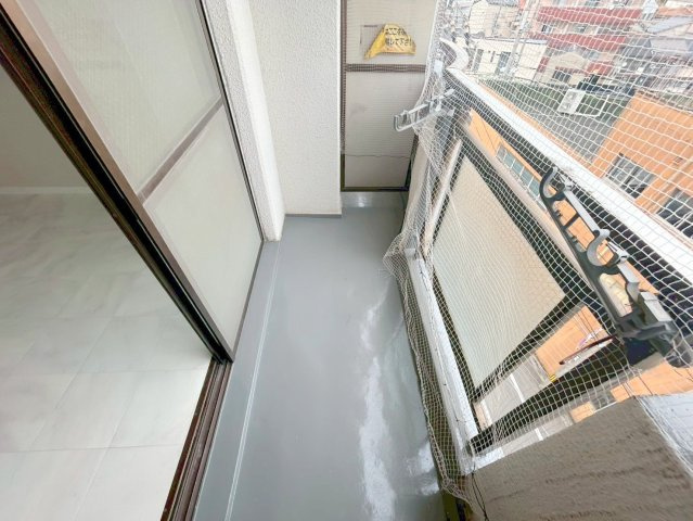 グリーンビュー田川のバルコニー
