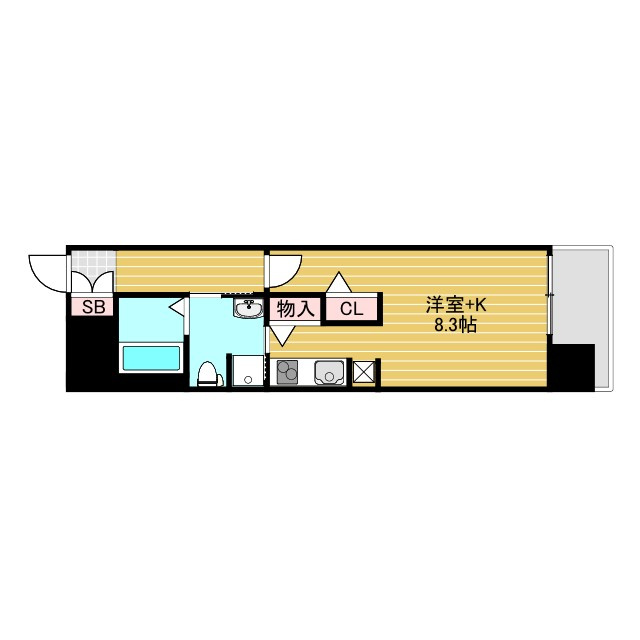 スワンズシティ新大阪の間取り