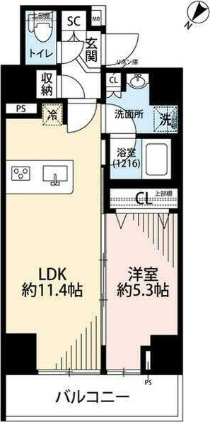 プレール・ドゥーク押上Ⅳの間取り