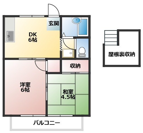 ヨシノハイツの間取り