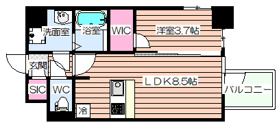 【間取り】 | S-RESIDENCE阿波座chiaro