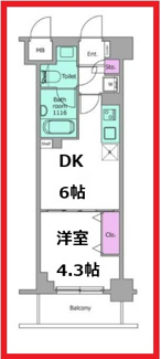 【間取り】 | クレヴィアリグゼ西巣鴨