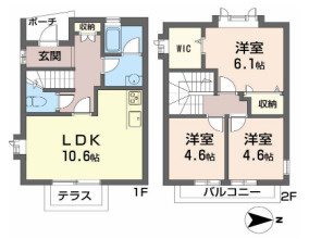 【間取り】 | 鷲尾ハイツ