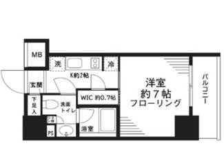 【間取り】 | パークリュクス秋葉原ｍｏｎｏイースト | 間取りです。
