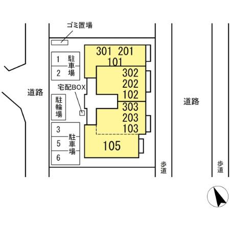 ハスクバーナ江戸川台の区画図