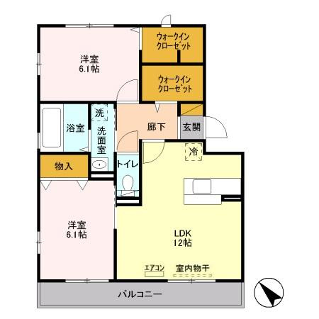 イリアンソス Ⅰの間取り