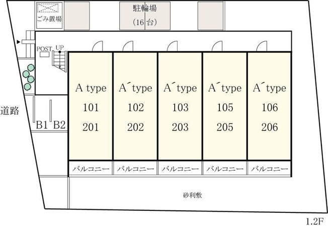【区画図】 | リブリ立川幸町(リブリタチカワサイワイチョウ)