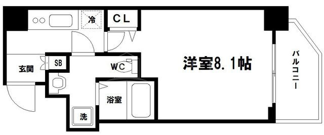 エグゼ堺筋本町の間取り