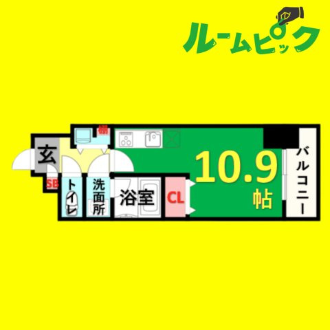 ルペルティア　名古屋市賃貸　仲介手数料無料の間取り