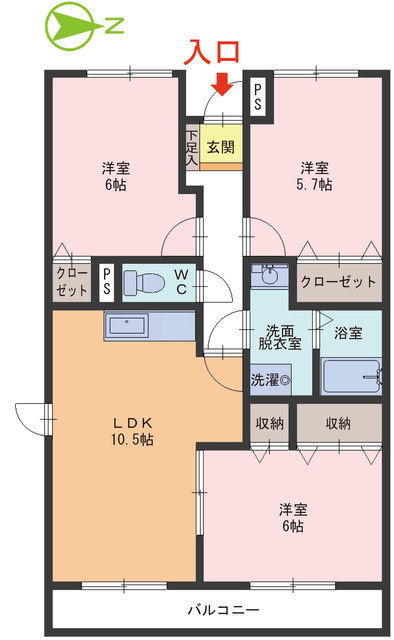 ウエスト・ヴァレーの間取り