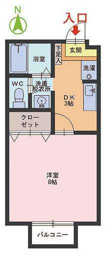 セジュール松本の間取り
