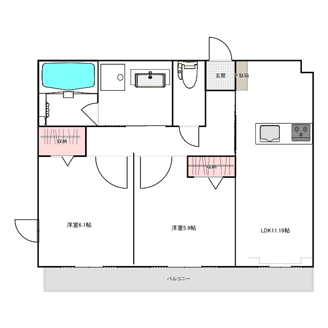 Sakura Residenceの間取り