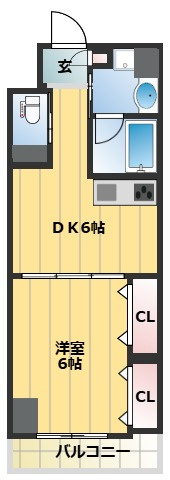 【間取り】 | TWINSYAMAKIⅡ | 使い勝手の良い間取りです ！