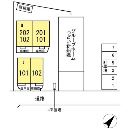 ル・ソレイユ Ⅱの区画図