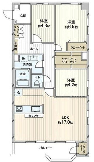 プリンスハイツ南21条の間取り