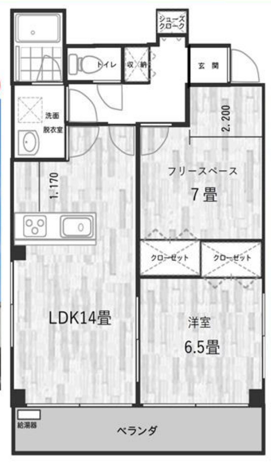 アクアDUOの間取り