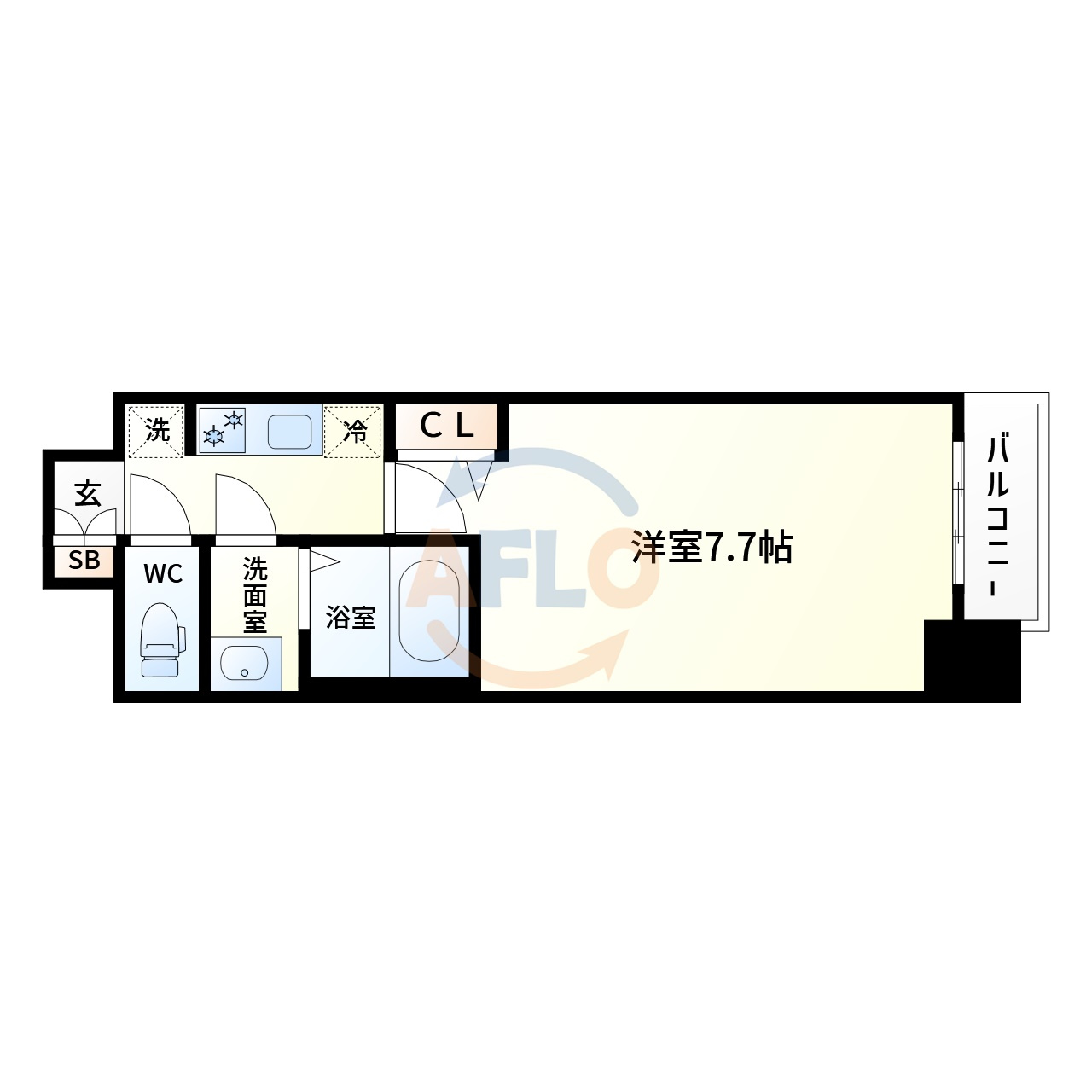 プレサンス大正フレンジの間取り|プレサンス大正フレンジ　間取り