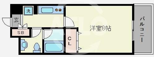 ディオレクレスト東心斎橋の間取り|ディオレクレスト東心斎橋　間取り