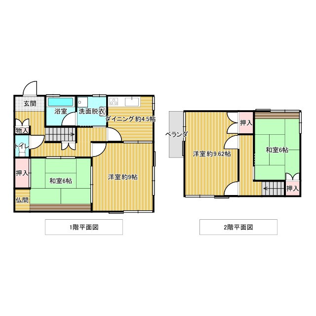 野木町友沼｜田園風景を望む、開放感のある庭付き中古戸建の間取り