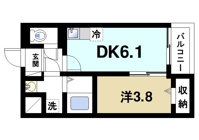 カーサ南紀寺町の間取り|間取りです