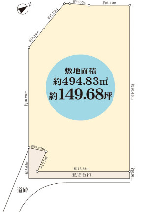 伏見区久我森の宮町　の土地図