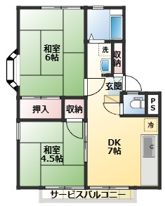 グリーンハイツ２１の間取り