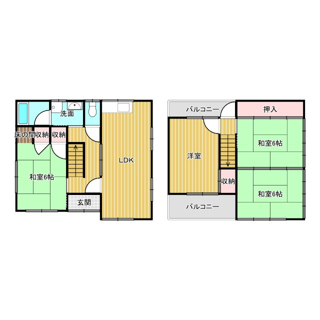 郡戸建ての間取り