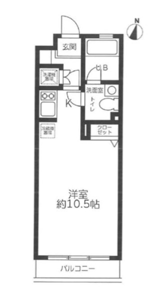レジディア笹塚の間取り
