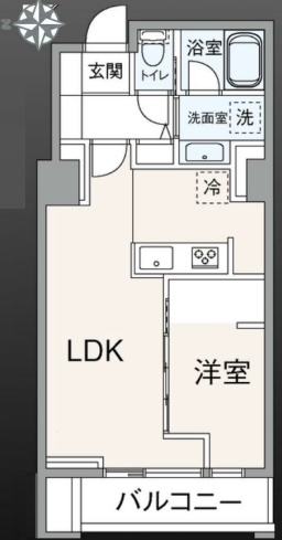 シティフロントタワーの間取り