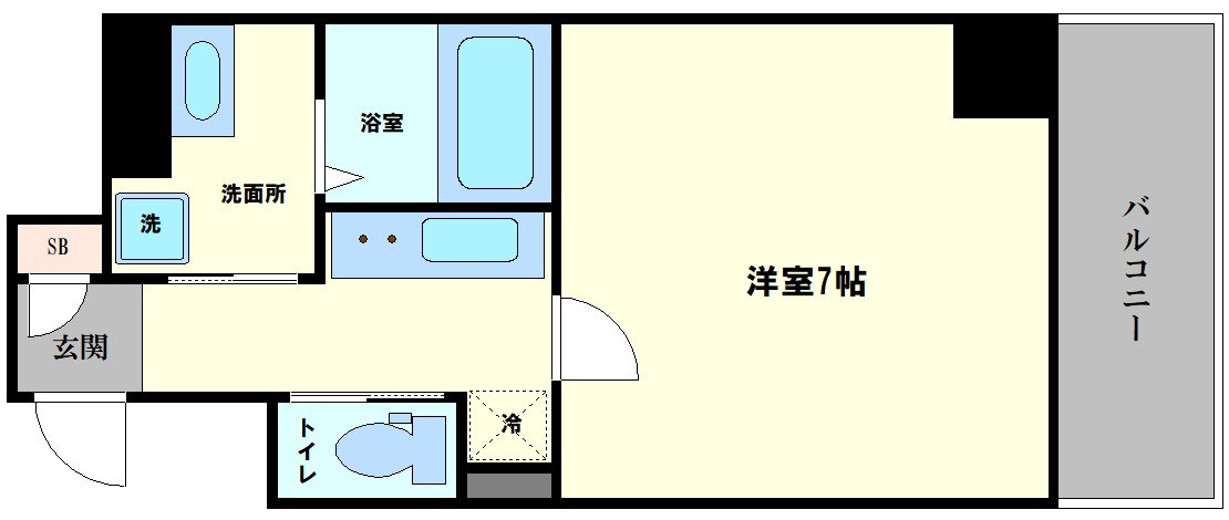 大阪市東成区中道２丁目の賃貸マンションの間取り