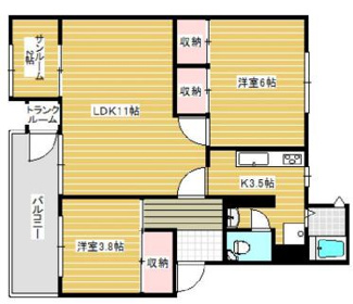 【間取り】 | 北須磨団地C棟