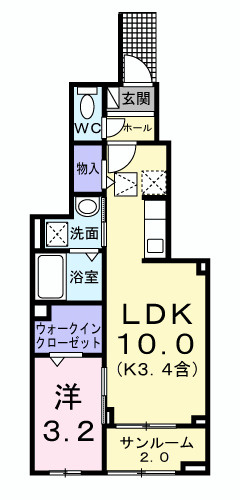 ソレイユ緑ヶ丘の間取り