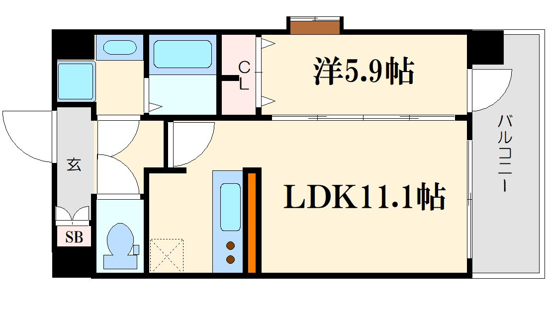 スプランディッド梅田北の間取り