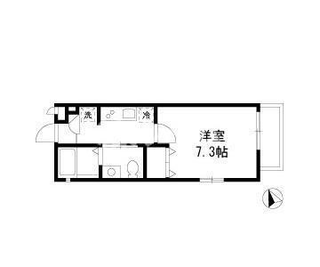 練馬区中村北２丁目のアパートの間取り