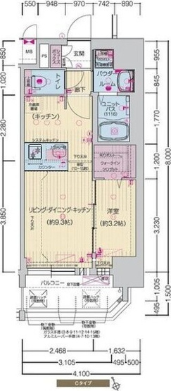 【間取り】 | プレサンスNAGOYA覚王山