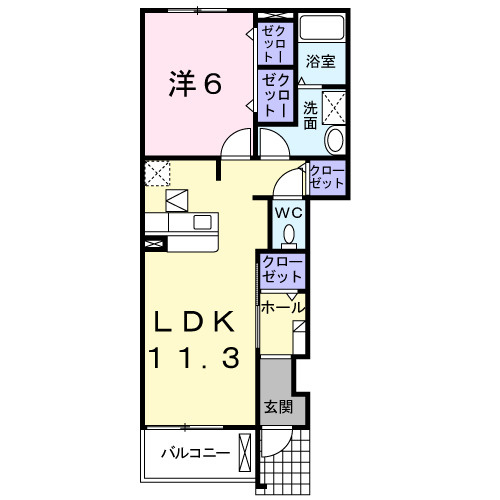 ファシネィション３１１９の間取り