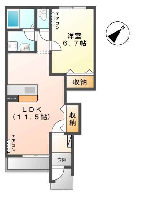 グランディア赤塚の間取り