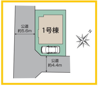 【区画図】 | 横浜市泉区中田北3丁目　全1棟 | 配置図