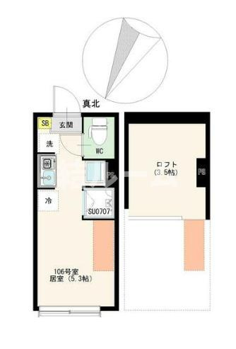 練馬区貫井３丁目のアパートの間取り