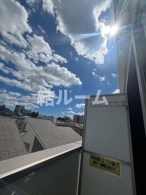板橋区氷川町のアパートのバルコニー