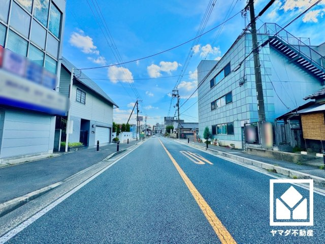 宇治市開町の前面道路含む現地写真